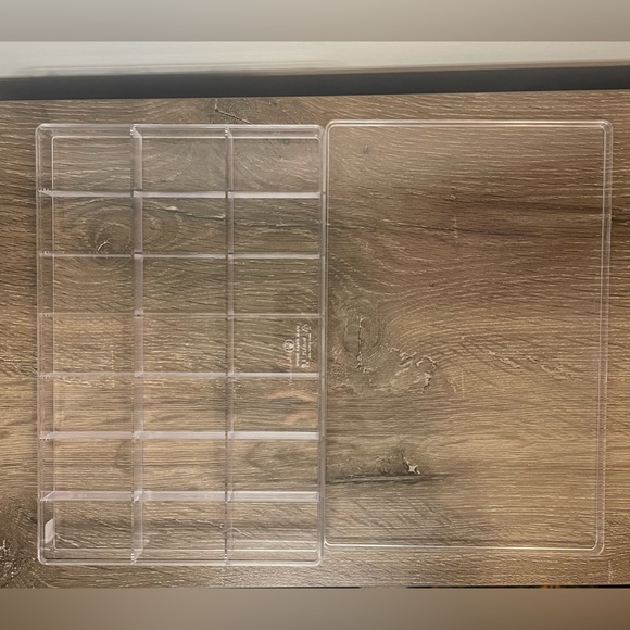 2 Compartment Organizing Box - Transparent Plastic - Picture 5 of 8